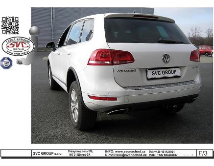 Tažné zařízení VOLKSWAGEN Touareg 01/2002->05/2010