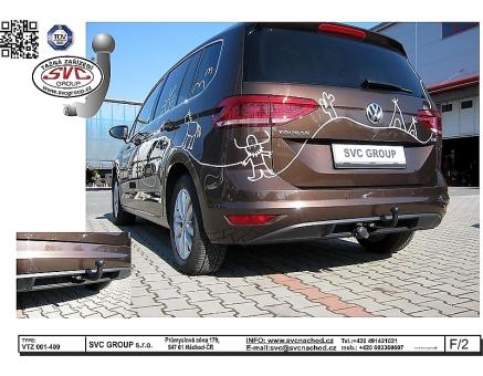 Tažné zařízení VOLKSWAGEN Touran 10/2015->, včetně Cross