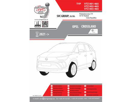 Tažné zařízení Opel Crossland 01/2021->