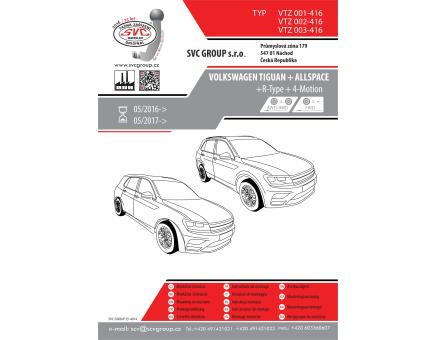 Tažné zařízení VOLKSWAGEN Tiguan 04/2016->