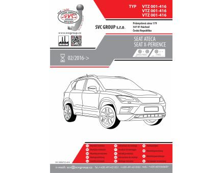 Tažné zařízení Seat Tarraco 01/2019->