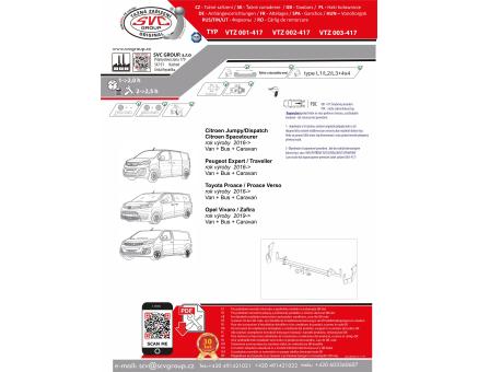 Tažné zařízení Citroën Jumpy 07/2016->