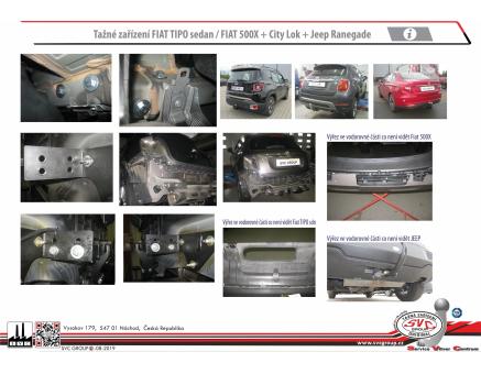 Tažné zařízení Fiat 500X  Crossover 09/2014->