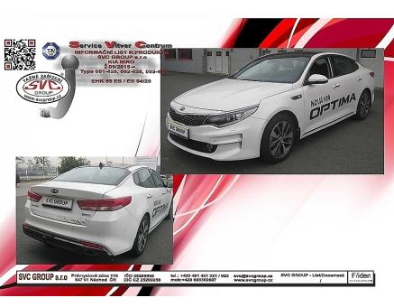 Tažné zařízení Kia Optima 09/2015->, Liftback