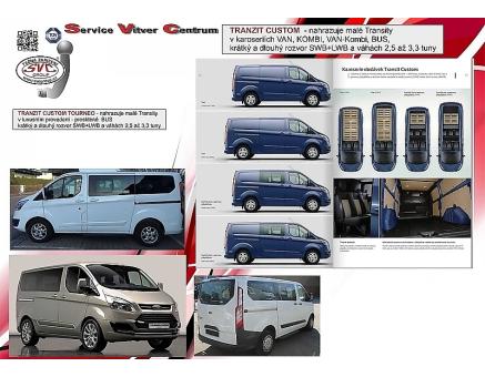 Tažné zařízení Ford Tourneo Custom 11/2012->05/2016