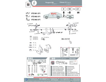 Tažné zařízení Citroën C3 01/2017->
