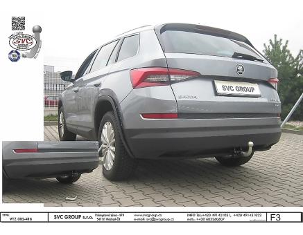 Tažné zařízení Škoda Kodiaq 10/2016->7/2023