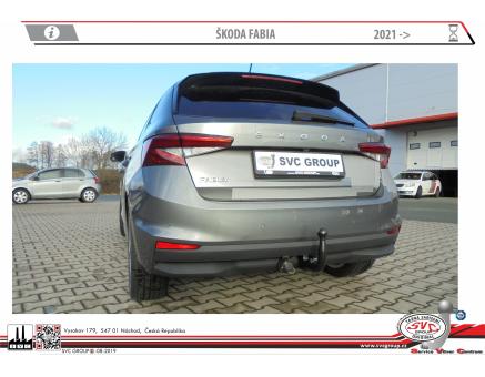 Tažné zařízení Škoda Fabia 09/2021->, Hatchback