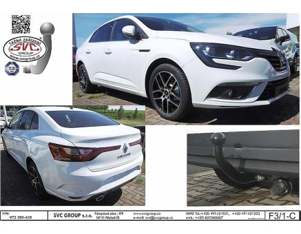 Tažné zařízení Renault Megane 04/2016->, Grand Coupe