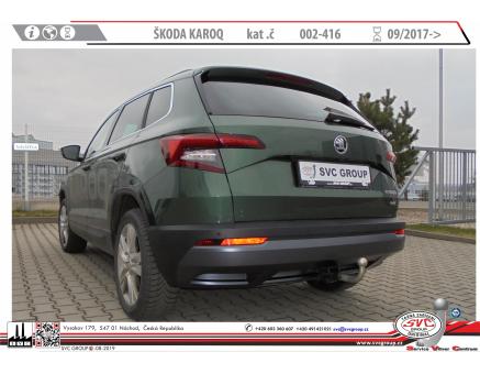 Tažné zařízení Škoda Karoq 09/2017->