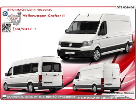 Tažné zařízení VOLKSWAGEN Crafter 03/2017->, Dodávka/Bus