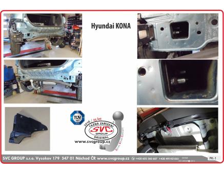 Tažné zařízení Hyundai KONA 03/2021->03/2023
