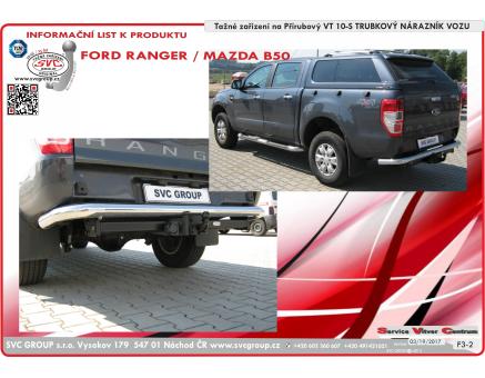 Tažné zařízení Ford Ranger 01/2016->, 4WD