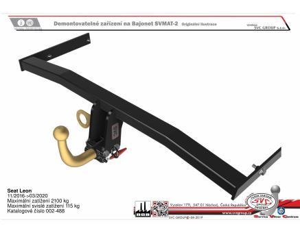 Tažné zařízení Seat Leon 11/2016->3/2020, ST - Sportstourer