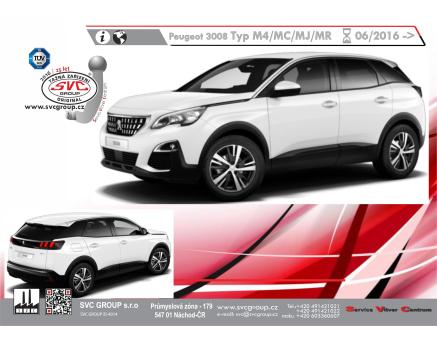 Tažné zařízení Peugeot 3008 05/2016->