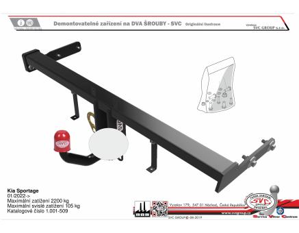 Tažné zařízení Kia Sportage 01/2022->