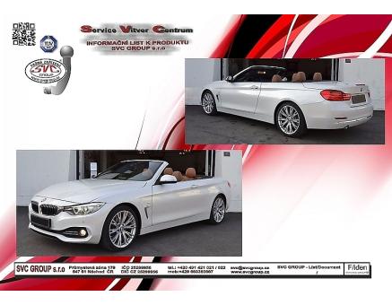Tažné zařízení BMW 4 Série 10/2013->, Convertible Cabrio