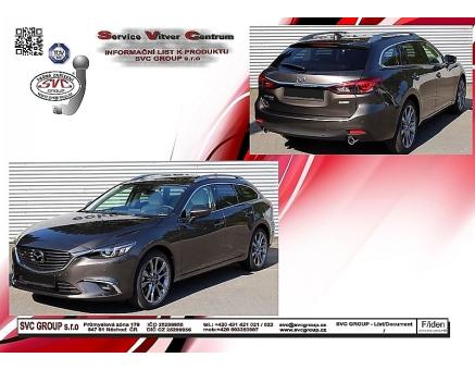 Tažné zařízení Mazda 6 11/2012->, Kombi