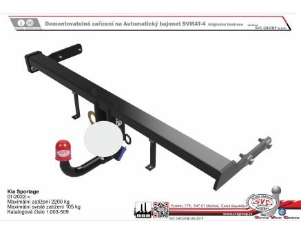 Tažné zařízení Kia Sportage 01/2022->
