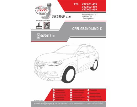Tažné zařízení Opel Grandland X 06/2017->11/2024