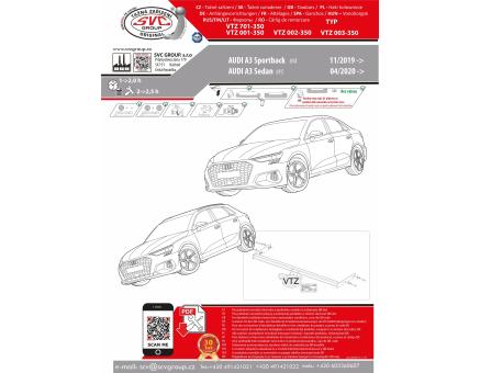 Tažné zařízení Audi A3 11/2019->, Sportback