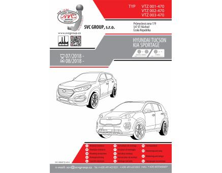 Tažné zařízení Kia Sportage 07/2018->12/2021