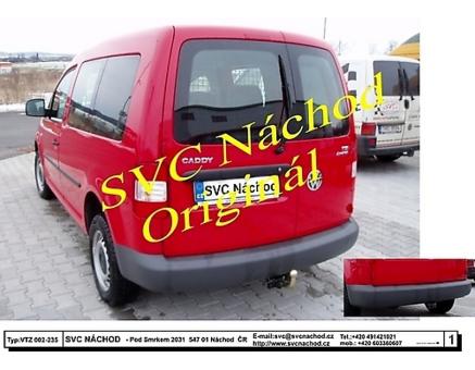 Tažné zařízení VOLKSWAGEN Caddy 02/2004->12/2015