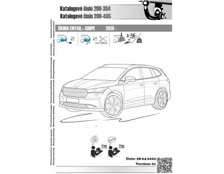 Tažné zařízení Škoda Enyaq 08/2020->