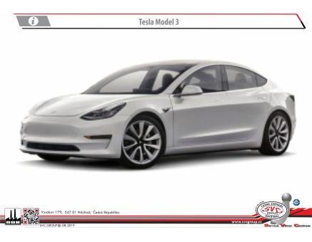 Tažné zařízení Tesla Model 3 1/2017->2/2019