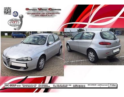 Tažné zařízení Alfa Romeo 147 2001->2010, HB