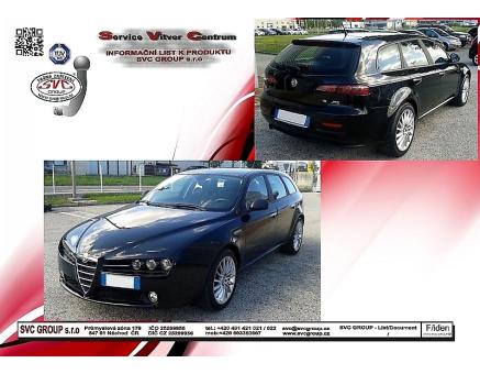 Tažné zařízení Alfa Romeo 159 03/2006->2012, Kombi