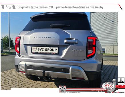 Tažné zařízení Ssang Yong TORRES 08/2023->