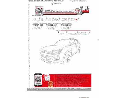 Tažné zařízení Ssang Yong TORRES 08/2023->