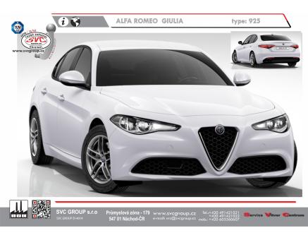 Tažné zařízení Alfa Romeo Giulia 04/2016->, + Quadrifoglio / Veloce