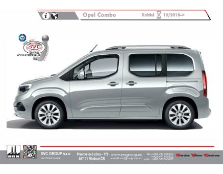 Tažné zařízení Opel Combo 10/2018->, Standardní