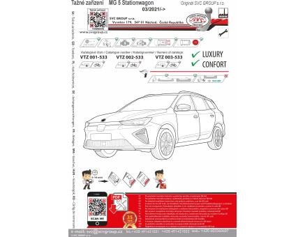 Tažné zařízení MG 5 Stationwagon 09/2021->