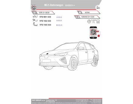 Tažné zařízení MG 5 Stationwagon 09/2021->