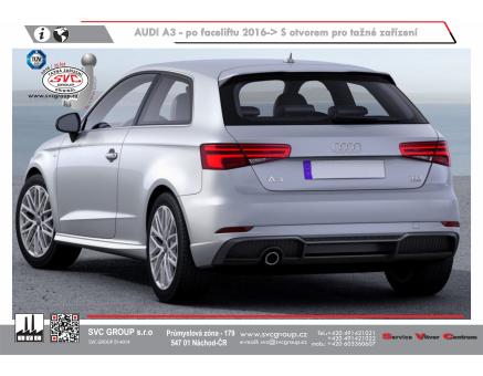 Tažné zařízení Audi A3 05/2016->12/2017, Hatchback