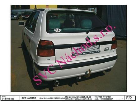 Tažné zařízení Škoda Felicie 10/1994->08/2001, Hatchback