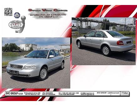 Tažné zařízení Audi A4 11/1994->12/2000, Sedan