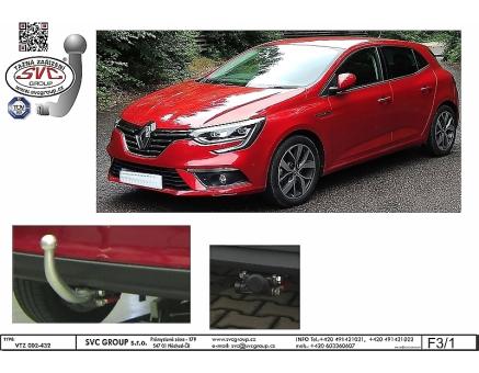 Tažné zařízení Renault Megane 06/2020->, Hatchback