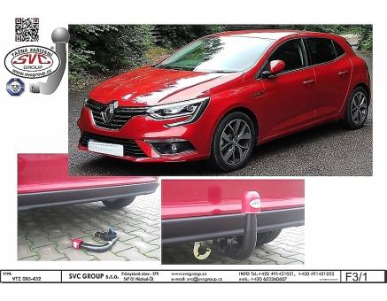 Tažné zařízení Renault Megane 06/2020->, Hatchback