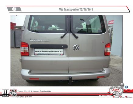 Tažné zařízení VOLKSWAGEN Multivan + Caravelle T5 11/2009->06/2015
