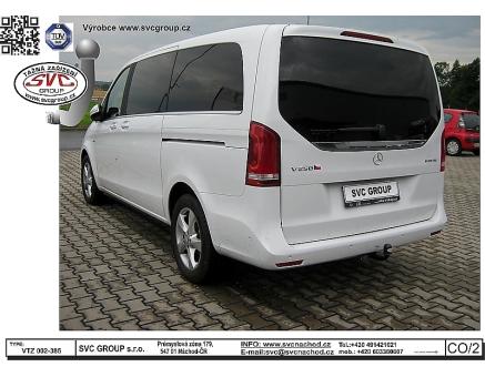 Tažné zařízení Mercedes VITO + VIANO 03/2024->, serie V-klase