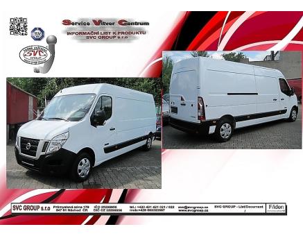 Tažné zařízení Nissan Interstar 01/2022->05/2024, Dodávka/Bus