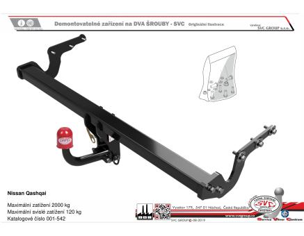 Tažné zařízení Nissan Qashqai 06/2021->05/2024