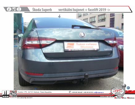 Tažné zařízení Škoda Superb 04/2024->, Combi