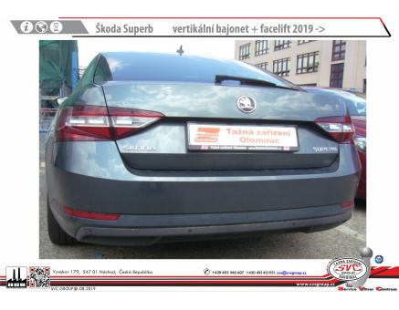 Tažné zařízení Škoda Superb 04/2024->, Combi