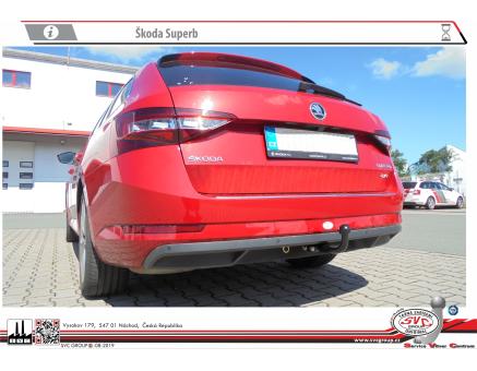 Tažné zařízení Škoda Superb 04/2024->, Combi
