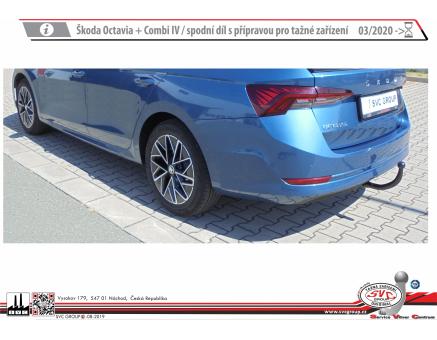 Tažné zařízení Škoda Octavia 08/2024->, Liftback